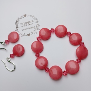 Set La vie en Rose cu Rodocrozit, Bijuterii, Seturi de bijuterii, Confectionarea bijuteriilor, ARTYNOS