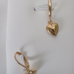 Martisor deosebit, cercei placati cu aur si felicitare embosata - bijuterii - cercei - cercei din mărgele - Artynos.ro