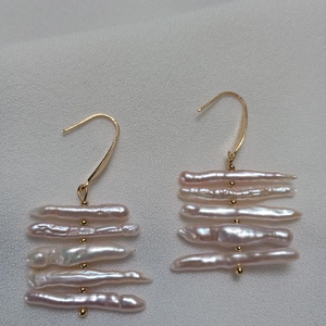 Cercei cu perle de cultura si tortite placate cu aur 18K - bijuterii - cercei - cercei din perle - Artynos.ro