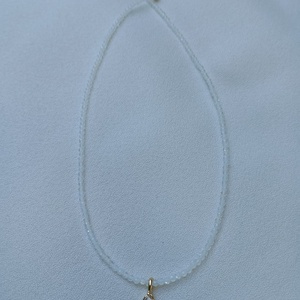 Colier cubic zirconiu alb si pandantiv rhinestone Crystal - bijuterii - coliere - coliere cu pandative - Artynos.ro