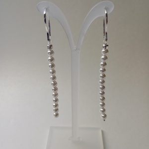 Set colier si cercei din scoica perlata si hematit placat cu argint 925 - bijuterii - coliere - coliere din pietre semiprețioase - Artynos.ro