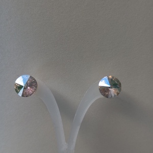 Cercei Swarovski Moonlight 8 mm si tortite aurii din otel inoxidabil, Bijuterii, Cercei, Cercei din margele, Confectionarea bijuteriilor, ARTYNOS