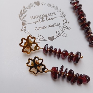 Cet bratara si cercei cu Granat si tortite placate cu aur 18K, Bijuterii, Seturi de bijuterii, Confectionarea bijuteriilor, Set bijuterii cu margele chips Granat 4-7 mm.
Bratara pe elastic, Granat intercalat cu margelute 1m..., ARTYNOS