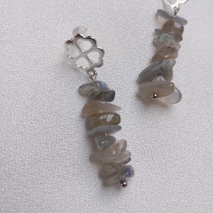 Set bujiterii Labradorit cu tortite placate cu argint 925 - bijuterii - seturi de bijuterii - Artynos.ro