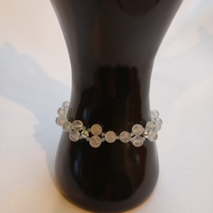 Bratara cu margele Topaz si Swarovski chaton montee - bijuterii - brățări - brățări din pietre semiprețioase - Artynos.ro