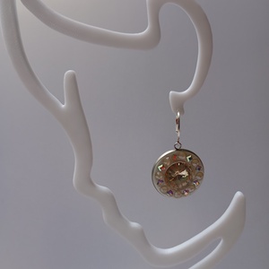 Cercei cu cristale Preciosa si tortite placate cu argint - Artynos.ro