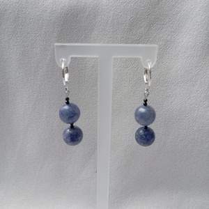 Set bijuterii cu Angelit, hematit placat cu argint si CZ negru - bijuterii - seturi de bijuterii - Artynos.ro