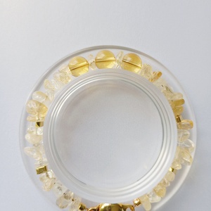 Bratara cu Citrin si Hematit placat cu aur 24K, Bijuterii, Bratari, Bratari din pietre semipretioase, Confectionarea bijuteriilor, ARTYNOS