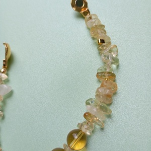 Bratara cu Citrin si Hematit placat cu aur 24K - bijuterii - brățări - brățări din pietre semiprețioase - Artynos.ro