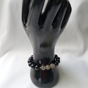 Bratara barbateasca cu Onix si Labradorit - bijuterii - brățări - brățări din pietre semiprețioase - Artynos.ro