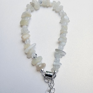 Bratara cu Piatra Lunii chipsuri si Cuart rutilat  - Artynos.ro