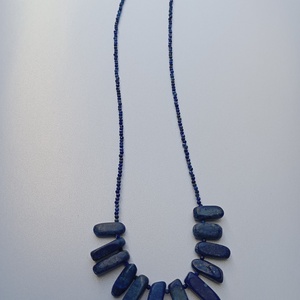 Colier cu Lapis Lazuli si inchidere magnetica - bijuterii - coliere - coliere din mărgele - Artynos.ro