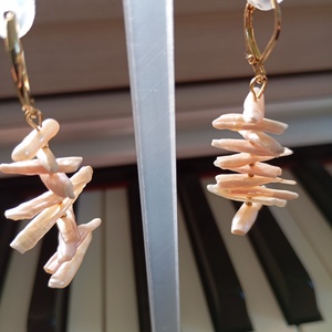 Cercei Fancy cu perle baroc tip chips 1,2-1,7 cm - bijuterii - cercei - cercei din perle - Artynos.ro