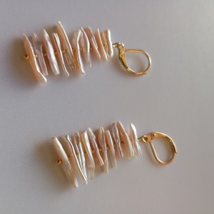 Cercei Fancy cu perle baroc tip chips 1,2-1,7 cm - bijuterii - cercei - cercei din perle - Artynos.ro