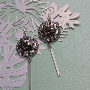 Cercei cu cristale Preciosa Black Diamond - Artynos.ro