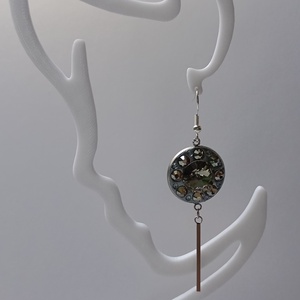 Cercei cu cristale Preciosa Black Diamond - bijuterii - cercei - cercei lungi - Artynos.ro