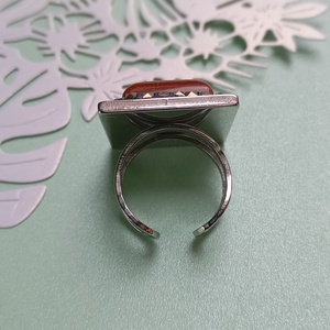 Inel Handmade cu Piatra Soarelui și Marcasite - bijuterii - inele - inele cu pietre semiprețioase - Artynos.ro