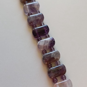 Bratara cu Ametist dreptunghic 1.6 cm, de efect, casual - Artynos.ro