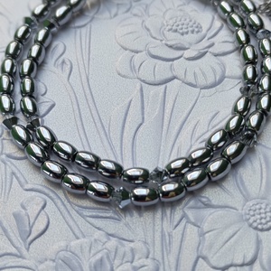 Colier elegant cu Hematit bob si Swarovski Argent Flare - bijuterii - coliere - coliere din pietre semiprețioase - Artynos.ro