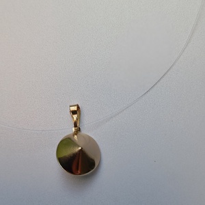 Colier cu Swarovski 14mm Silk Shimmer pe fir transparent - bijuterii - coliere - coliere cu pandative - Artynos.ro