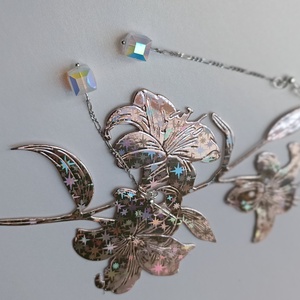 Ceri din argint cu Swarovski Cube Aurore Boreale - bijuterii - cercei - cercei din argint - Artynos.ro