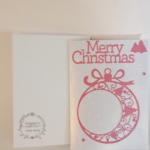 Felicitare Merry Pink Crhistmas - casă & stil de viață - produse de papetărie - invitații, felicitări - Artynos.ro