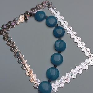 Bratara handmade cu Calcedonie si Tanzanit  - bijuterii - brățări - brățări din pietre semiprețioase - Artynos.ro