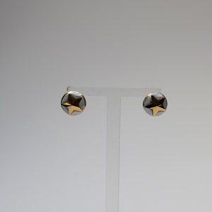 Cercei Steluta aurie Swarovski 10mm - bijuterii - cercei - cercei din mărgele - Artynos.ro