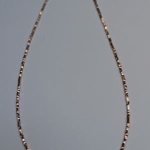 Colier Hematit auriu 1mm, 44 cm, foarte fin - bijuterii - coliere - coliere din pietre semiprețioase - Artynos.ro