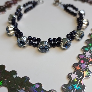 Bratara cu Piatra Soarelui si cristale Swarovski Montana  - bijuterii - brățări - brățări din mărgele - Artynos.ro