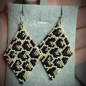 Cercei romb Animal Print Myiuki  - bijuterii - cercei - cercei agățați - Artynos.ro
