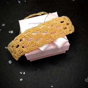 Brățară micro macrame celtica  - bijuterii - brățări - brățară împletită, brățară din fire - Artynos.ro