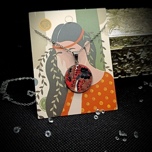 Colier inox pandantiv Swarovski  - Artynos.ro