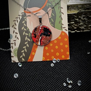Colier inox pandantiv Swarovski  - bijuterii - coliere - coliere cu pandantive - Artynos.ro