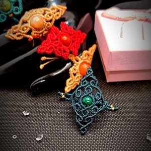 Inele Boho Micromacrame Cu Piatra Semiprețioasa  - bijuterii - inele - inele de piatră - Artynos.ro