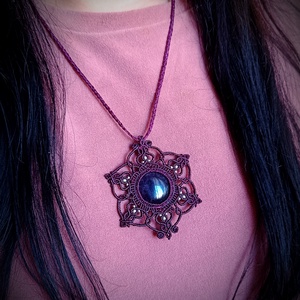 Pandantiv Talisman Mandala Micromacrame cu Ametist  - casă & stil de viață - accesorii pentru decorat casa - decorațiuni cu tematică spirituală - mandala - Artynos.ro Pandantiv Talisman Mandala Micromacrame cu Ametist  - casă & stil de viață - accesorii pentru decorat casa - decorațiuni cu tematică spirituală - mandala - Artynos.ro