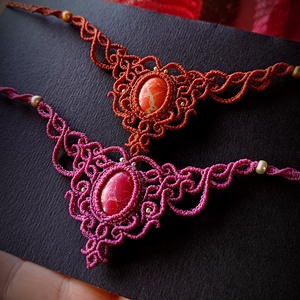 Colier Princess Micromacrame cu Jasp , Bijuterii, Coliere, Chockere, Innoda, ARTYNOS