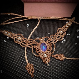 Colier elegant cu cristal Swarovski  - bijuterii - coliere - chockere - Artynos.ro