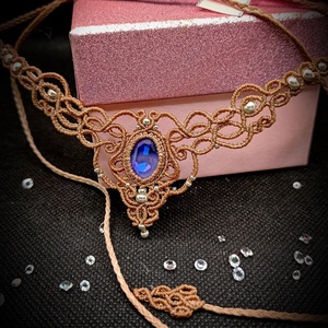 Colier elegant cu cristal Swarovski  - bijuterii - coliere - chockere - Artynos.ro