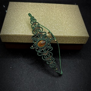 Brățară Talisman Verde Ochi de tigru  - bijuterii - brățări - brățări împletite - Artynos.ro