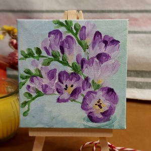 Mărțișor flori speciale - arte vizuale și accesorii  - picturi - pictură acrilică - Artynos.ro