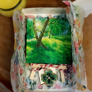 Mărțișor norocos  - arte vizuale și accesorii  - picturi - pictură acrilică - Artynos.ro