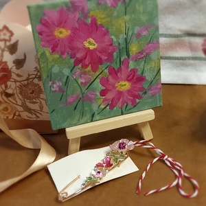 Martisor deosebit cu flori, Bijuterii, Martisor, Pictura, ARTYNOS