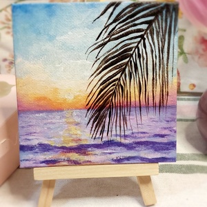 Mărțișor cu gând de mare - arte vizuale și accesorii  - picturi - pictură acrilică - Artynos.ro