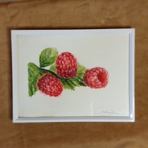 Pictură zmeură  - arte vizuale și accesorii  - picturi - acuarele picturi - Artynos.ro