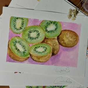 Ilustrație kiwi - arte vizuale și accesorii  - grafică, ilustrație - alte desene - Artynos.ro