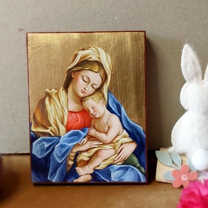 Icoana Maica Domnului cu Pruncul , Casa & Stil de viata, Accesorii religioase, Icoane cu sfinti, Pictura, ARTYNOS