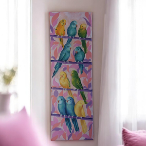 Tablou cu peruși  - arte vizuale și accesorii  - picturi - picturi în tehnică mixtă - Artynos.ro