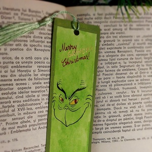 Semn de carte Grinch - Artynos.ro