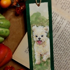 Semn de carte handmade- catel - Artynos.ro
